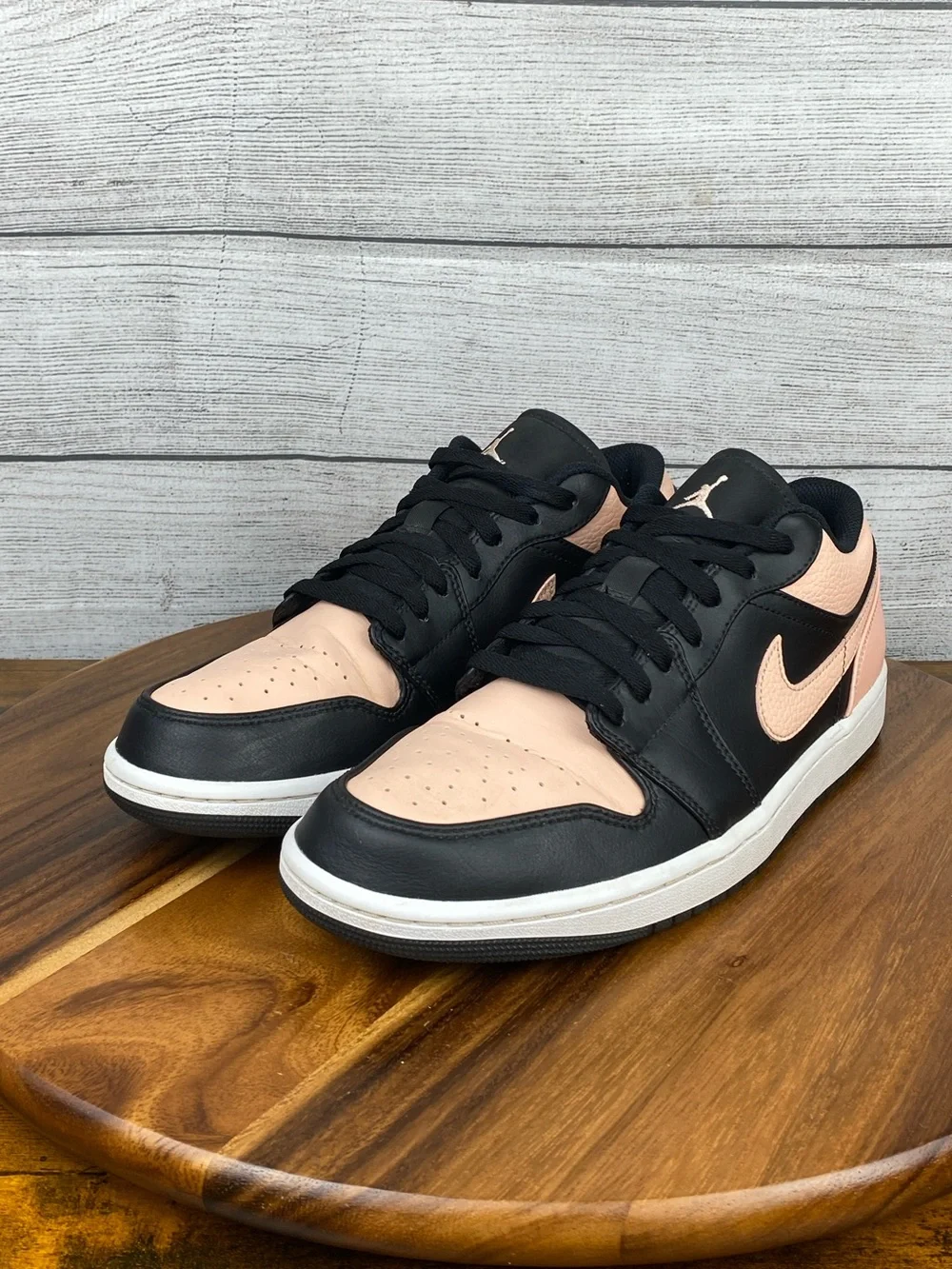 Nike Air Jordan 1 Low Black Crimson Tint Men’s Shoe 553558-034 Sneaker Size 10.5